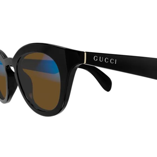 Gucci GG1934S - 006 - 47 - Z SOCZEWKAMI FOTOCHROMOWYMI Okulary przeciwsłoneczne Czarny Panto / zaokrąglony