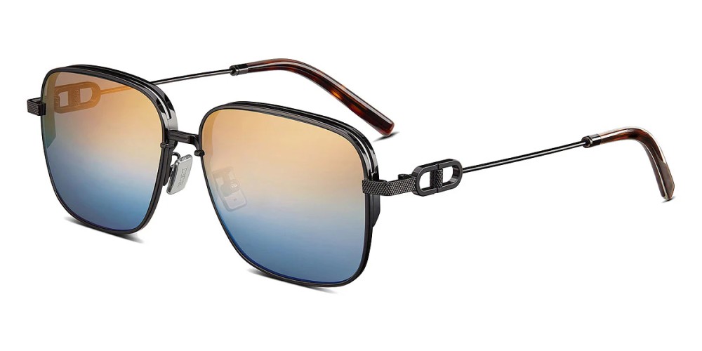 Dior CD LINK N1U - H4I2 - 56 Okulary przeciwsłoneczne Czarny Kanciaste