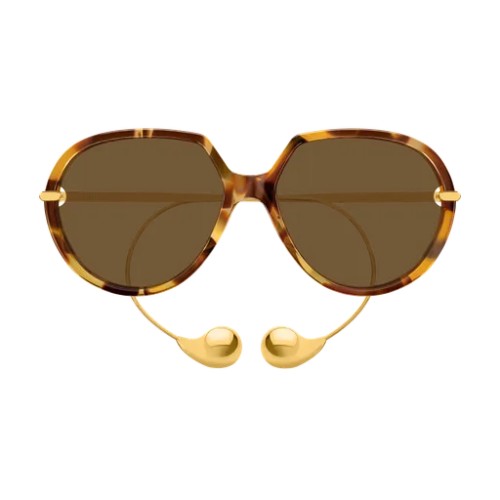 Bottega Veneta BV1436S - 002 - 60 Okulary przeciwsłoneczne Havanna Panto / zaokrąglony