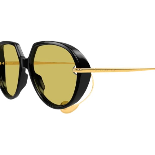Bottega Veneta BV1436S - 001 - 60 Okulary przeciwsłoneczne Panto / zaokrąglony