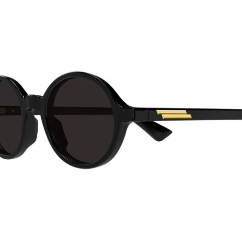 Bottega Veneta BV1430S - 001 - 48 Okulary przeciwsłoneczne Czarny Okrągły