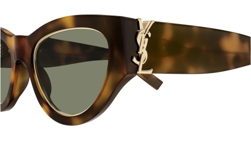 Saint Laurent SL M94 RIM - 001 - 52 Okulary przeciwsłoneczne Havanna Kocie oczy