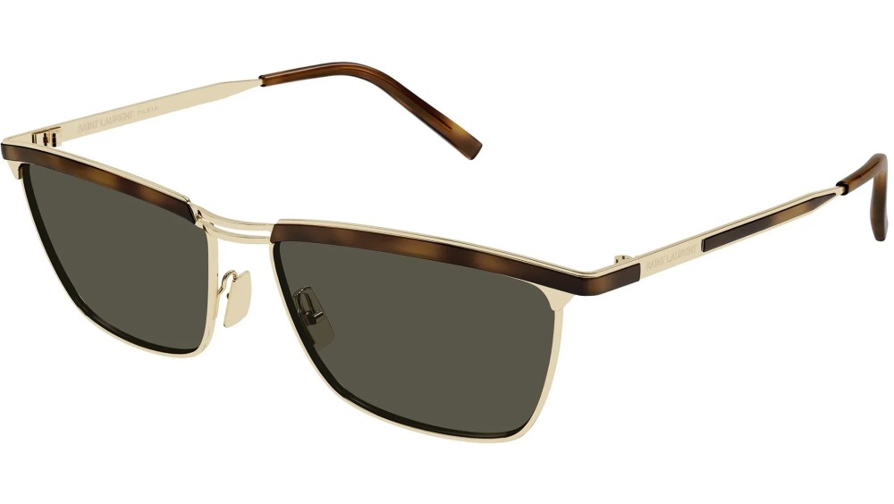 Saint Laurent SL 795 JOE - 001 - 57 Okulary przeciwsłoneczne Złoty Kanciaste