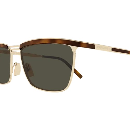 Saint Laurent SL 795 JOE - 001 - 57 Okulary przeciwsłoneczne Złoty Kanciaste