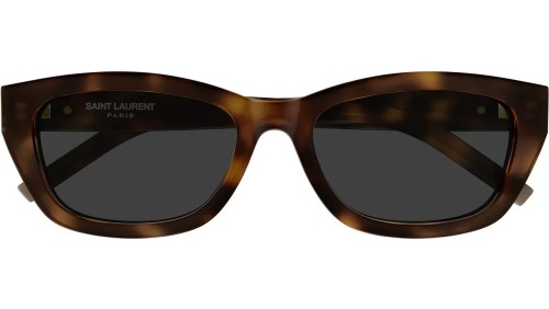 Saint Laurent SL M153 - 003 - 55 Okulary przeciwsłoneczne Havanna Kanciaste