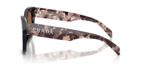 PRADA PR C04S - 28F90P - 52 Okulary przeciwsłoneczne Czarny Kanciaste