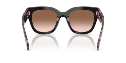 PRADA PR C04S - 28F90P - 52 Okulary przeciwsłoneczne Czarny Kanciaste
