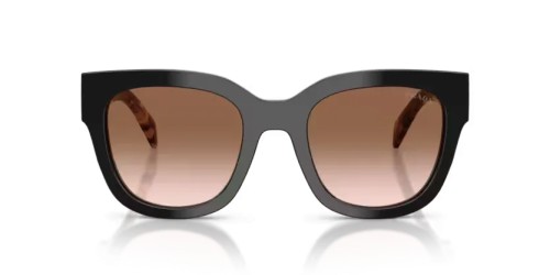 PRADA PR C04S - 28F90P - 52 Okulary przeciwsłoneczne Czarny Kanciaste
