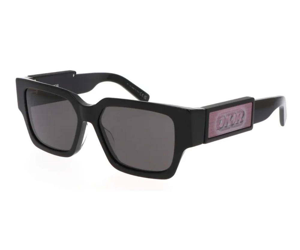 Dior CD SU - 16A0 A - 55 Okulary przeciwsłoneczne Czarny Kanciaste