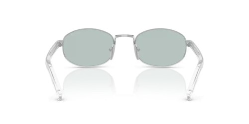 PRADA PR B53S - 1BC40N - 52 Okulary przeciwsłoneczne Srebrny Owalny