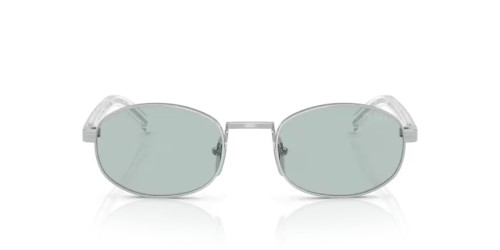 PRADA PR B53S - 1BC40N - 52 Okulary przeciwsłoneczne Srebrny Owalny