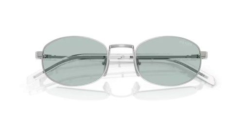 PRADA PR B53S - 1BC40N - 52 Okulary przeciwsłoneczne Srebrny Owalny