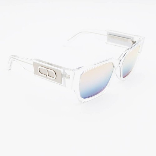 Dior CD SU - 85E2 B - 55 Okulary przeciwsłoneczne Przezroczysty Kanciaste