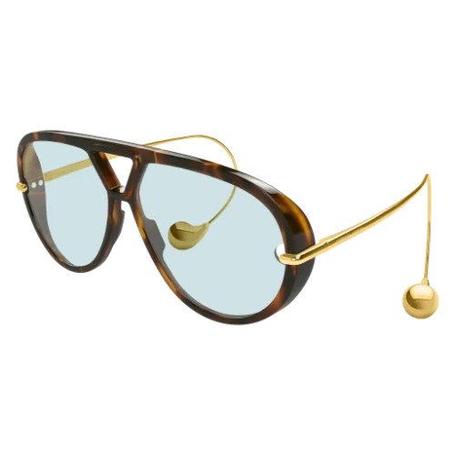Bottega Veneta BV1273S - 007 - 63 Okulary przeciwsłoneczne Havanna Pilotki (aviator)