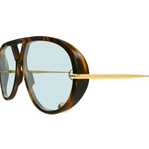 Bottega Veneta BV1273S - 007 - 63 Okulary przeciwsłoneczne Havanna Pilotki (aviator)