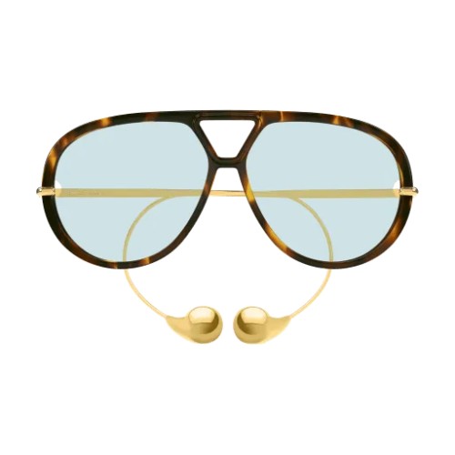 Bottega Veneta BV1273S - 007 - 63 Okulary przeciwsłoneczne Havanna Pilotki (aviator)