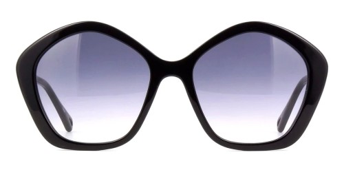 Chloé CH0082S - 005 - 57 Okulary przeciwsłoneczne Czarny Kanciaste