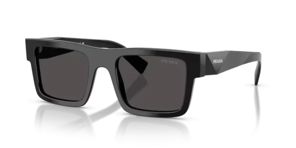 PRADA PR 19WS - 1AB5S0 - 52 Okulary przeciwsłoneczne Czarny Prostokątny