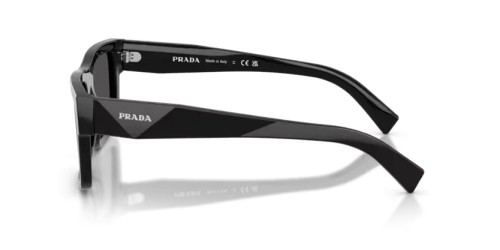 PRADA PR 19WS - 1AB5S0 - 52 Okulary przeciwsłoneczne Czarny Prostokątny