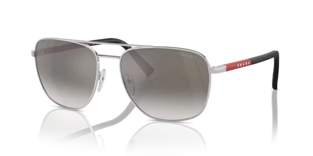 Prada Linea Rossa PS 54ZS - 1BC02M - 60 Okulary przeciwsłoneczne Srebrny Owalny