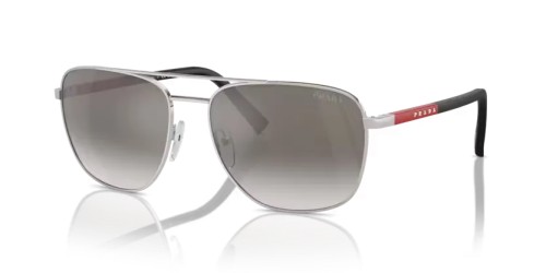 Prada Linea Rossa PS 54ZS - 1BC02M - 60 Okulary przeciwsłoneczne Srebrny Owalny