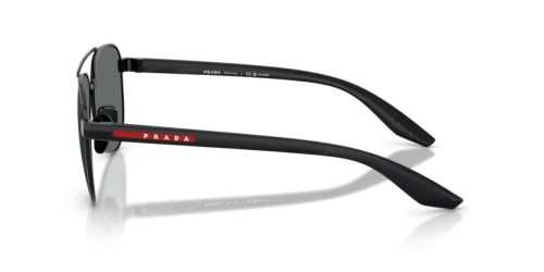 Prada Linea Rossa PS A52S - 1AB5Z1 - 58 - Z SOCZEWKAMI POLARYZACYJNYMI Okulary przeciwsłoneczne Czarny Pilotki (aviator)