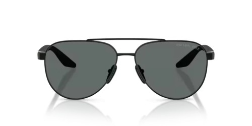 Prada Linea Rossa PS A52S - 1AB5Z1 - 58 - Z SOCZEWKAMI POLARYZACYJNYMI Okulary przeciwsłoneczne Czarny Pilotki (aviator)