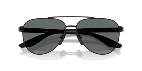Prada Linea Rossa PS A52S - 1AB5Z1 - 58 - Z SOCZEWKAMI POLARYZACYJNYMI Okulary przeciwsłoneczne Czarny Pilotki (aviator)
