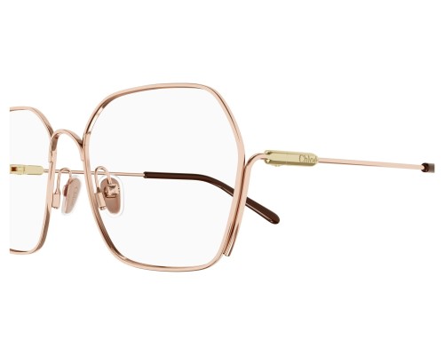 Chloé CH0208O - 002 - 55 Oprawki korekcyjne Różowe złoto Kanciaste
