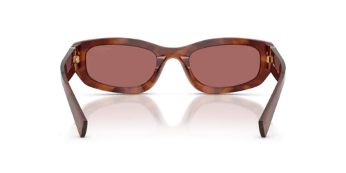 MIU MIU MU B04S - 26E80B - 53 Okulary przeciwsłoneczne Paski tytoniowe Nieregularne