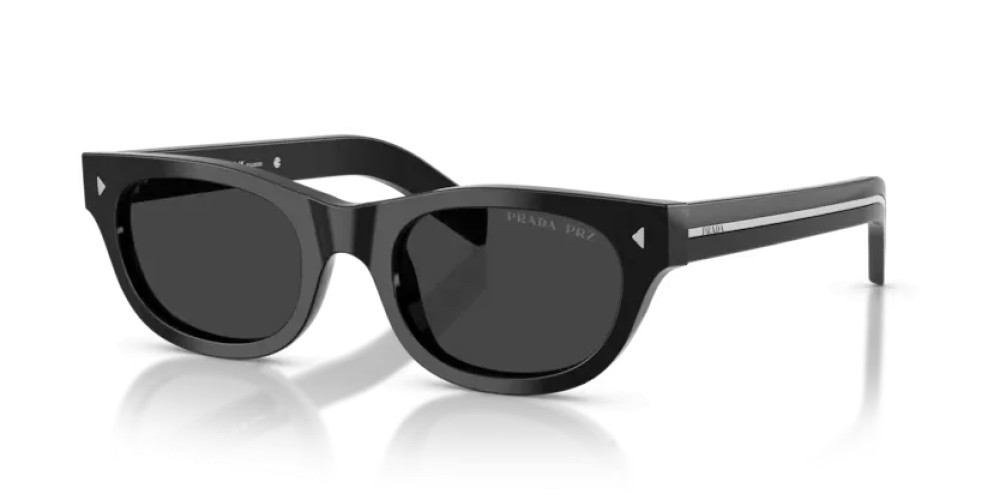 PRADA PR C09S - 16K08G - 51 - Z SOCZEWKAMI POLARYZACYJNYMI Okulary przeciwsłoneczne Czarny Kocie oczy