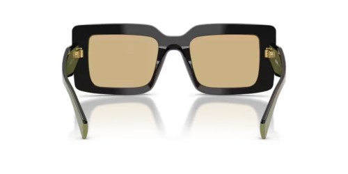 PRADA PR D01S - 03K10R - 52 Okulary przeciwsłoneczne Czarny Prostokątny