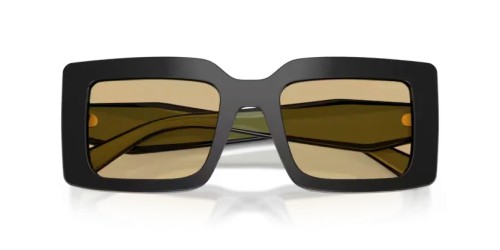 PRADA PR D01S - 03K10R - 52 Okulary przeciwsłoneczne Czarny Prostokątny