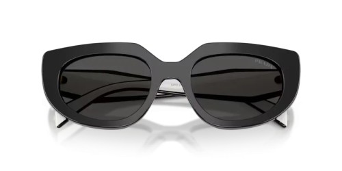 PRADA PR D02S - 20G08Z - 53 Okulary przeciwsłoneczne Czarny Owalny