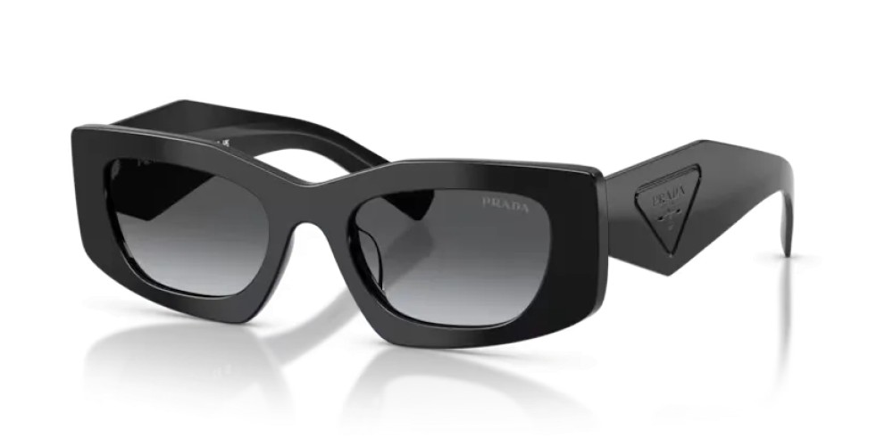 PRADA PR D03SD - 16K08Z - 51 Okulary przeciwsłoneczne Czarny Prostokątny
