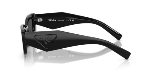 PRADA PR D03SD - 16K08Z - 51 Okulary przeciwsłoneczne Czarny Prostokątny