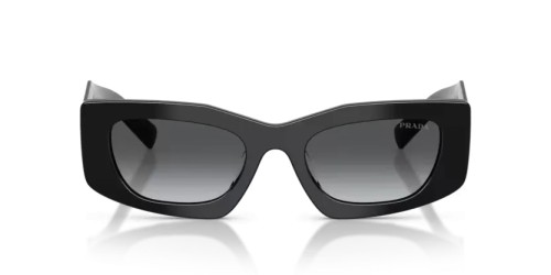 PRADA PR D03SD - 16K08Z - 51 Okulary przeciwsłoneczne Czarny Prostokątny