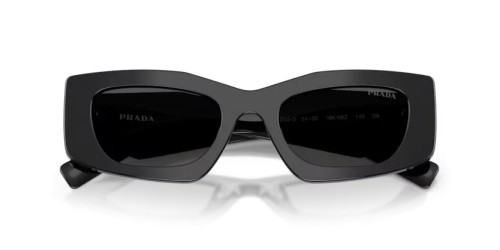 PRADA PR D03SD - 16K08Z - 51 Okulary przeciwsłoneczne Czarny Prostokątny