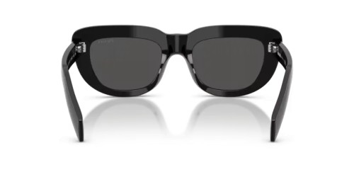 PRADA PR D07S - 16K08Z - 53 Okulary przeciwsłoneczne Czarny Prostokątny