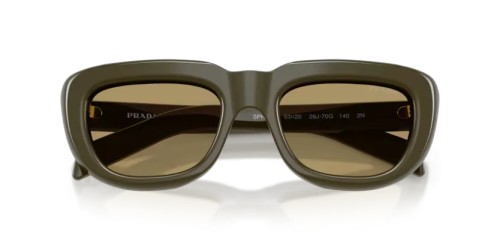 PRADA PR D07S - 26J70G - 53 Okulary przeciwsłoneczne Prostokątny