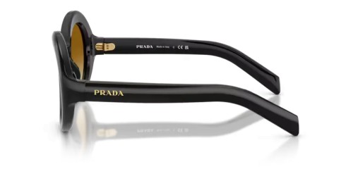 PRADA PR D08SU - 16K10X - 53 Okulary przeciwsłoneczne Czarny Okrągły