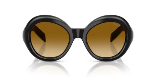 PRADA PR D08SU - 16K10X - 53 Okulary przeciwsłoneczne Czarny Okrągły