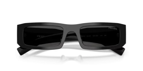 PRADA PR D09SD - 16K08Z - 54 Okulary przeciwsłoneczne Czarny Prostokątny