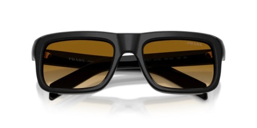 PRADA PR D11S - 16K10X - 54 Okulary przeciwsłoneczne Czarny Prostokątny
