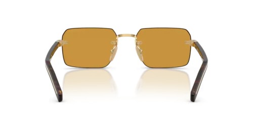 PRADA PR D55S - 5AK50P - 55 Okulary przeciwsłoneczne Złoty Prostokątny