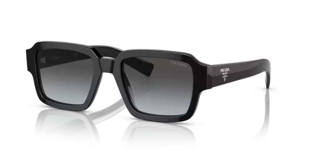 PRADA PR 02ZS - 1AB06T - 52 Okulary przeciwsłoneczne Czarny Kanciaste