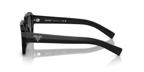 PRADA PR 02ZS - 1AB06T - 52 Okulary przeciwsłoneczne Czarny Kanciaste