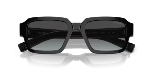 PRADA PR 02ZS - 1AB06T - 52 Okulary przeciwsłoneczne Czarny Kanciaste