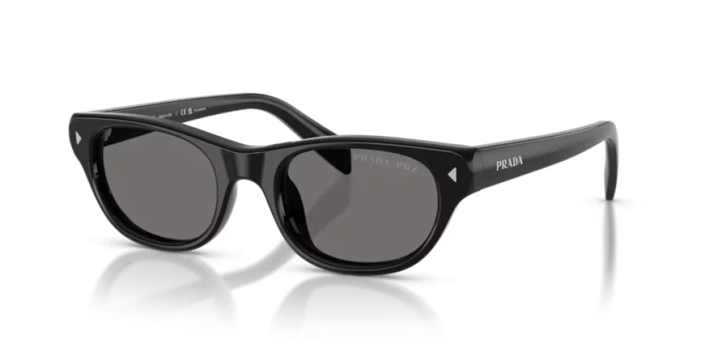 PRADA PR C08S - 16K90T - 50 - Z SOCZEWKAMI POLARYZACYJNYMI Okulary przeciwsłoneczne Czarny Kocie oczy