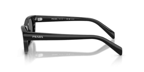 PRADA PR C08S - 16K90T - 50 - Z SOCZEWKAMI POLARYZACYJNYMI Okulary przeciwsłoneczne Czarny Kocie oczy